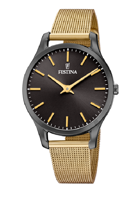 RELOJ FESTINA BOYFRIEND COLLECTION NEGRO CORREA ACERO MUJER F20508/1