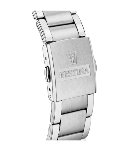Festina Orologio Uomo Cronografo F20343/6 – Cassa In Acciaio 44mm, Bracciale Metallico, Vetro Minerale