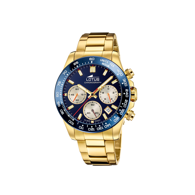 RELOJ LOTUS AZUL CORREA DE ACERO HOMBRE 18914/4