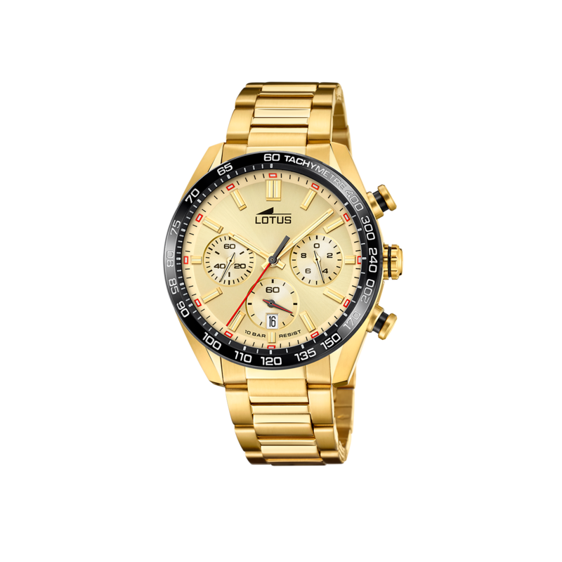 RELOJ LOTUS CHAMPAGNE CORREA DE ACERO HOMBRE 18917/1