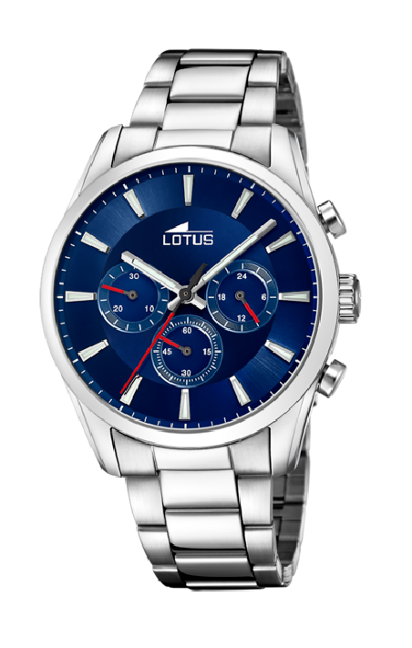 RELOJ LOTUS AZUL CORREA DE ACERO HOMBRE 18922/1