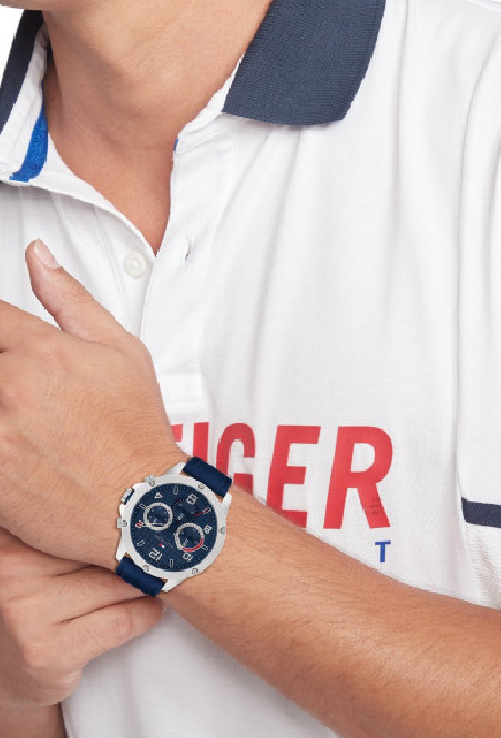 RELOJ TOMMY HILFIGER BLAZE CORREA CAUCHO AZUL 1792027