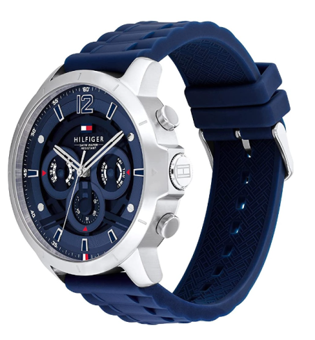 RELOJ TOMMY HILFIGER LUCA CORREA CAUCHO AZUL 1710489