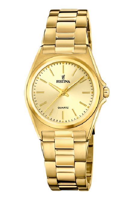 RELOJ FESTINA ACERO CLASICO CHAMPAN CORREA ACERO MUJER F20557/3