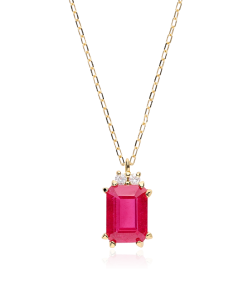 GARGANTILLA "BIELLA" RUBI Y DIAMANTES