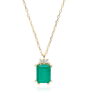 GARGANTILLA "BIELLA" ESMERALDA Y DIAMANTES