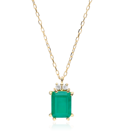 GARGANTILLA "BIELLA" ESMERALDA Y DIAMANTES