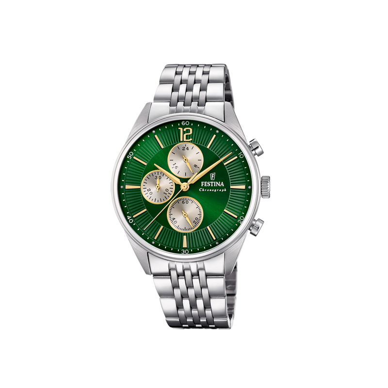 RELOJ FESTINA VERDE CORREA DE ACERO HOMBRE F20285/9