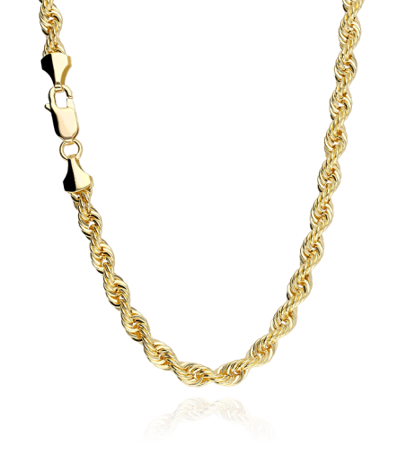 CORDÓN SALOMÓNICO "BIONAZ" ORO 18K 60 CM