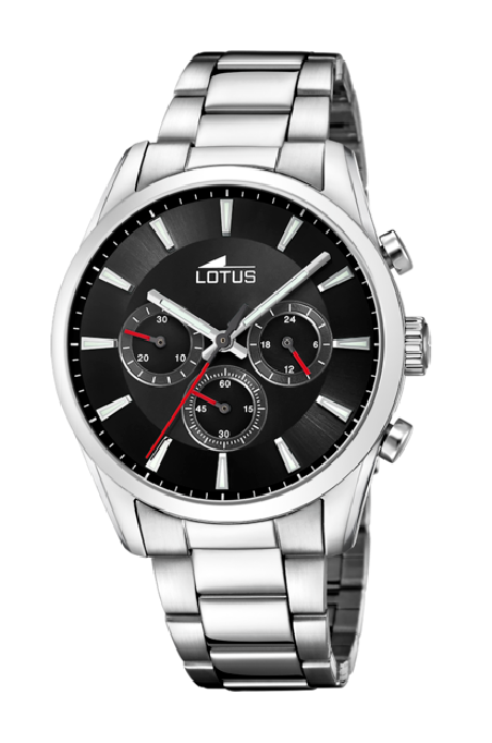 Comprar reloj Lotus hombre acero negro - Joyería Belén