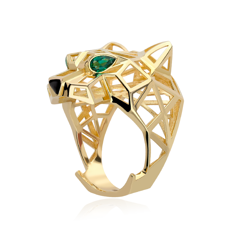 Anillo Pantera Oro 18k Joyerías Sánchez