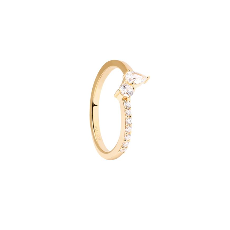 ANILLO PDPAOLA AVA PLATA BAÑO ORO CIRCONITAS AN01-863 ANILLO PDPAOLA AVA PLATA BAÑO ORO CIRCONITAS AN01-863