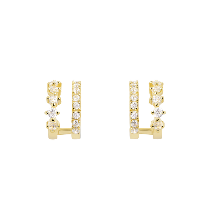 PENDIENTES PDPAOLA CIRCONITAS PLATA CON BAÑO DE ORO AR01-805-U PENDIENTES PDPAOLA CIRCONITAS PLATA CON BAÑO DE ORO AR01-805-U