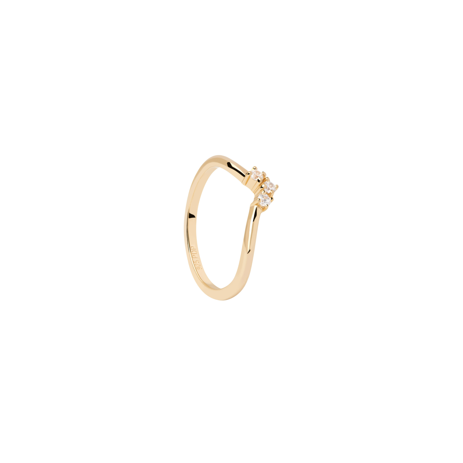 Anillo PdPaola Zaza Mujer Plata Baño Oro Circonitas y Cristales AN01-255 Anillo PdPaola Zaza Mujer Plata Baño Oro Circonitas y Cristales AN01-255