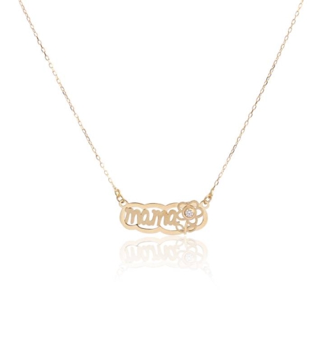 Colgante "Mamá" Nube Oro 18k