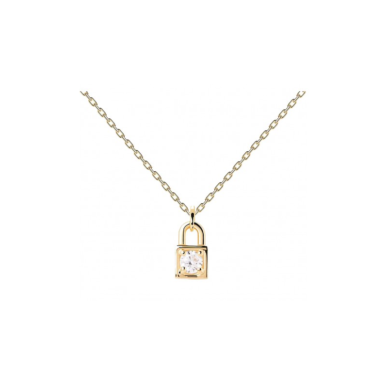 GARGANTILLA PDPAOLA PDLOCK GOLD PLATA CIRCONITAS CO01-487-U GARGANTILLA PDPAOLA PDLOCK GOLD PLATA CIRCONITAS CO01-487-U