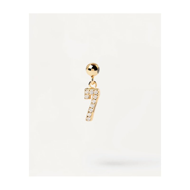 CHARM PDPAOLA NUMERO 7 DE PLATA CON BAÑO DE ORO Y CIRCONITA CH01-003-U CHARM PDPAOLA NUMERO 7 DE PLATA CON BAÑO DE ORO Y CIRCONITA CH01-003-U