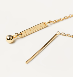 PULSERA PDPAOLA DE PLATA CON BAÑO DE ORO PARA COLGAR CHARMS PU01-172-U