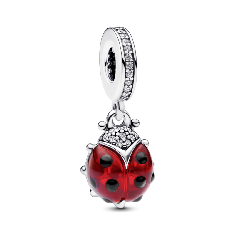 CHARM PANDORA COLGANTE PLATA MARIQUITA ROJA 792571C01