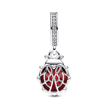 CHARM PANDORA COLGANTE PLATA MARIQUITA ROJA 792571C01