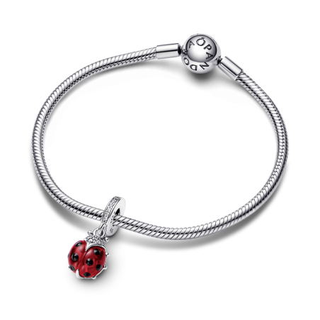 CHARM PANDORA COLGANTE PLATA MARIQUITA ROJA 792571C01