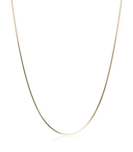 CADENA "BRUNA" ORO 18K COLA DE RATÓN 40 CM