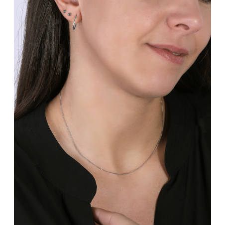 CADENA "BLERA" ORO BLANCO 18K 45 CM