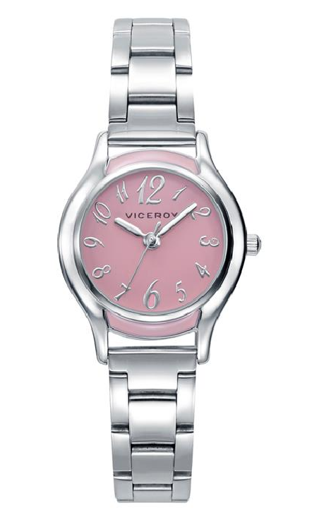 RELOJ VICEROY NIÑA ACERO ESFERA ROSA 401174-75