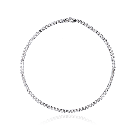 PULSERA RIVIERE DE DIAMANTES 0.35 CTS ORO BLANCO 18K