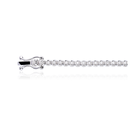 PULSERA RIVIERE DE DIAMANTES 0.35 CTS ORO BLANCO 18K