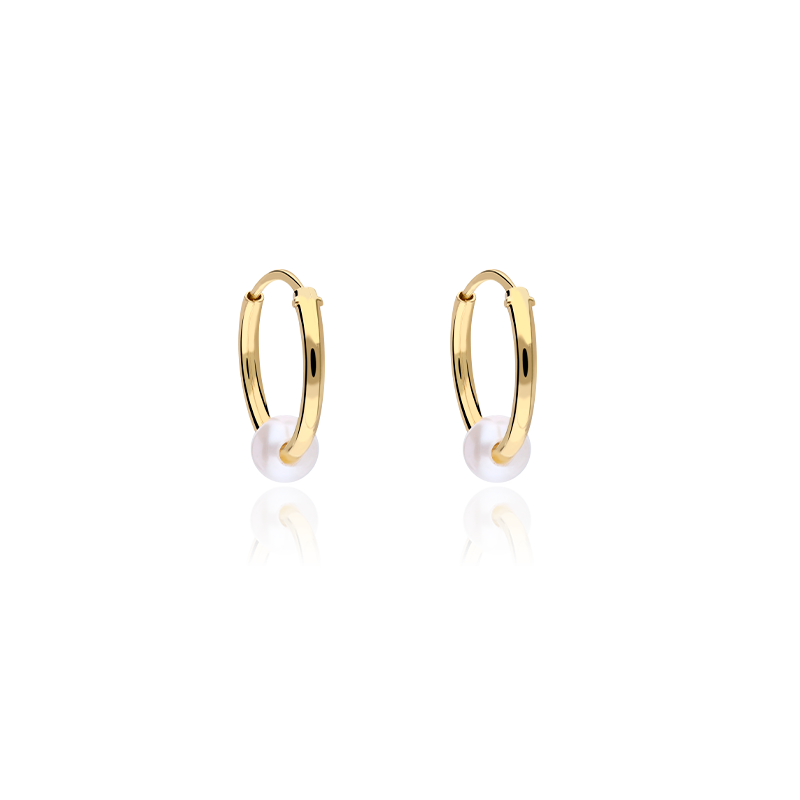 PENDIENTES ARO "BLEVIO" ORO 18K