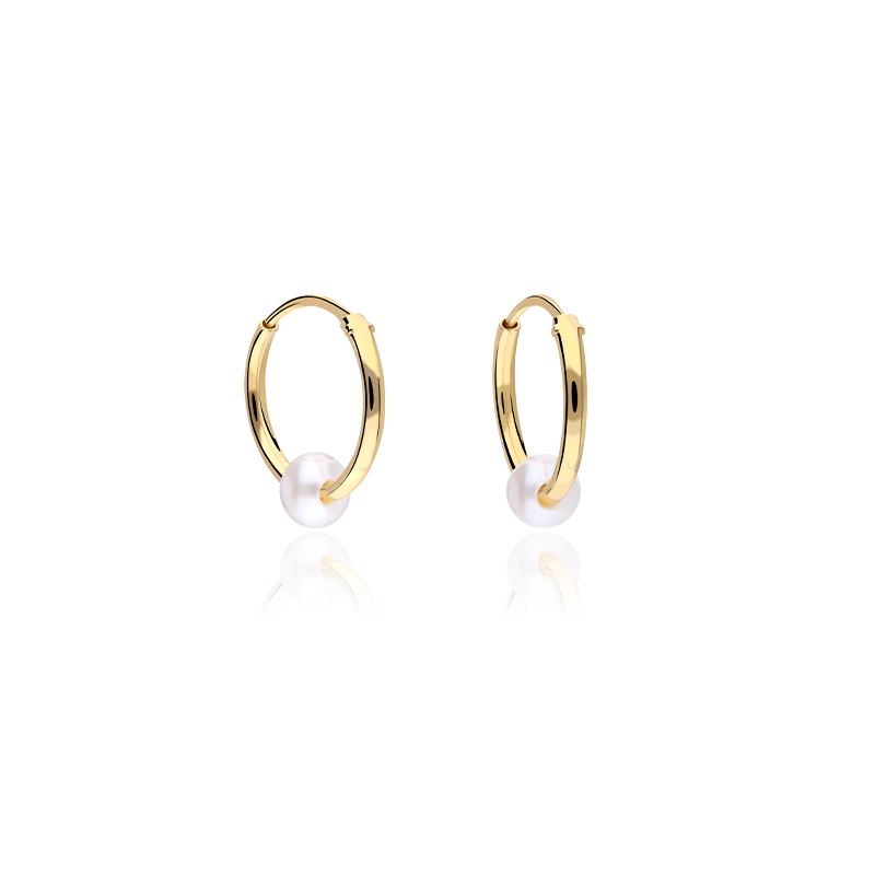 PENDIENTES ARO "BLEVIO" ORO 18K