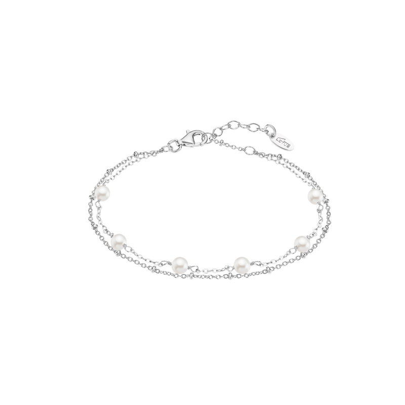 Pulsera Lotus silver plata con perlas mujer LP3477-2/1