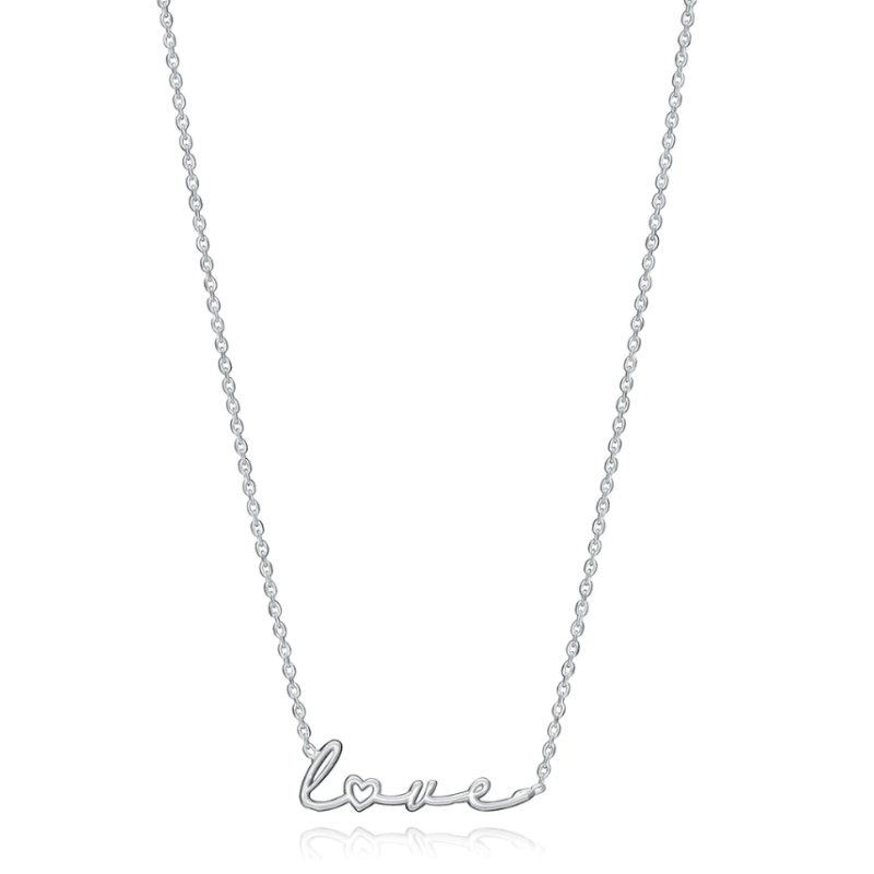 Collar Viceroy Love en plata con baño de rodio motivo love 1336C000-00