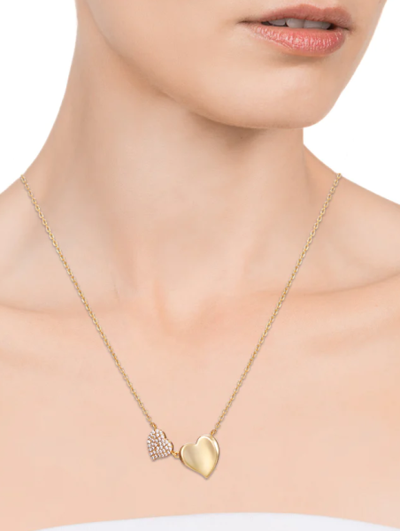 Collar Viceroy plata baño oro colgante corazón circonitas 13125C100-36