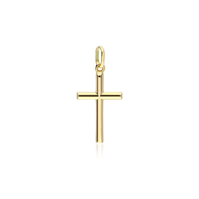 Colgante "Cruz Lisa" 18k