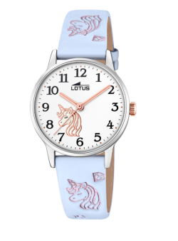 Reloj Lotus collection azul correa cuero infantil 18865 3