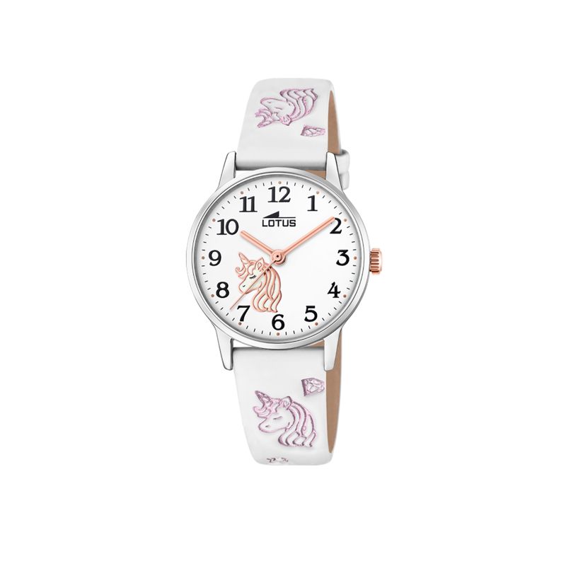 Reloj Lotus junior collection correa cuero blanco infantil 18865/1