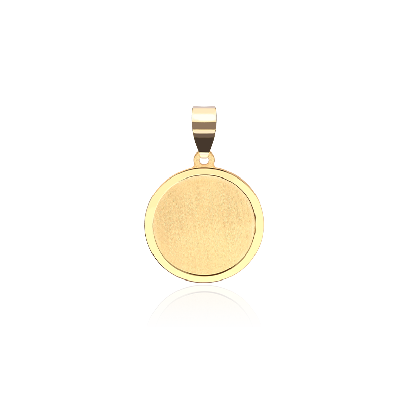 Medalla lisa Oro 18k "Arnis"