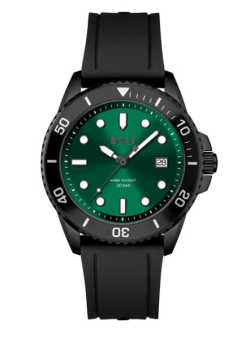 Reloj Hugo Boss Acero Hombre Negro y Verde Analógico 1513915