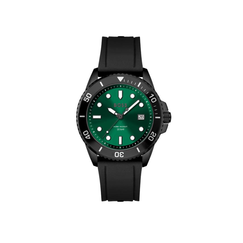 Reloj Hugo Boss Acero Hombre Negro y Verde Analógico 1513915