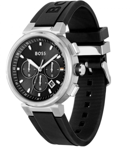 Reloj Hugo Boss hombre One-Men cronógrafo de silicona negro 1513997