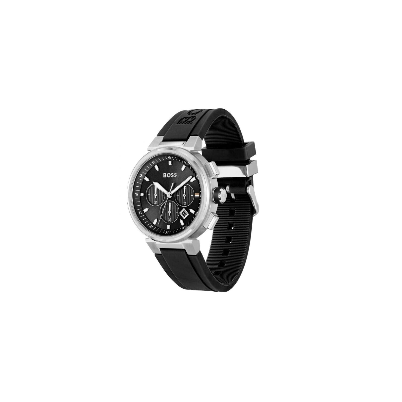 Reloj negro hombre Boss silicona 1513997 One-Men Hugo cronógrafo de