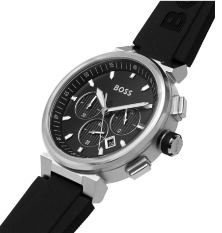 Reloj Hugo Boss hombre One-Men cronógrafo de silicona negro 1513997