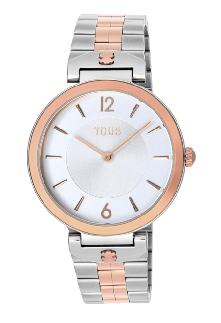 Reloj Tous analógico acero bicolor rosado IP 200351071