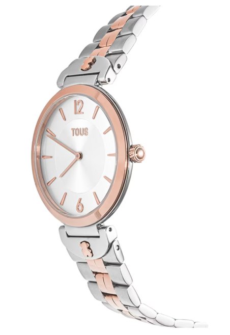 Reloj Tous analógico acero bicolor rosado IP 200351071