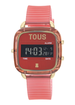 Reloj Tous digital de policarbonato correa de silicona rojo 200351064