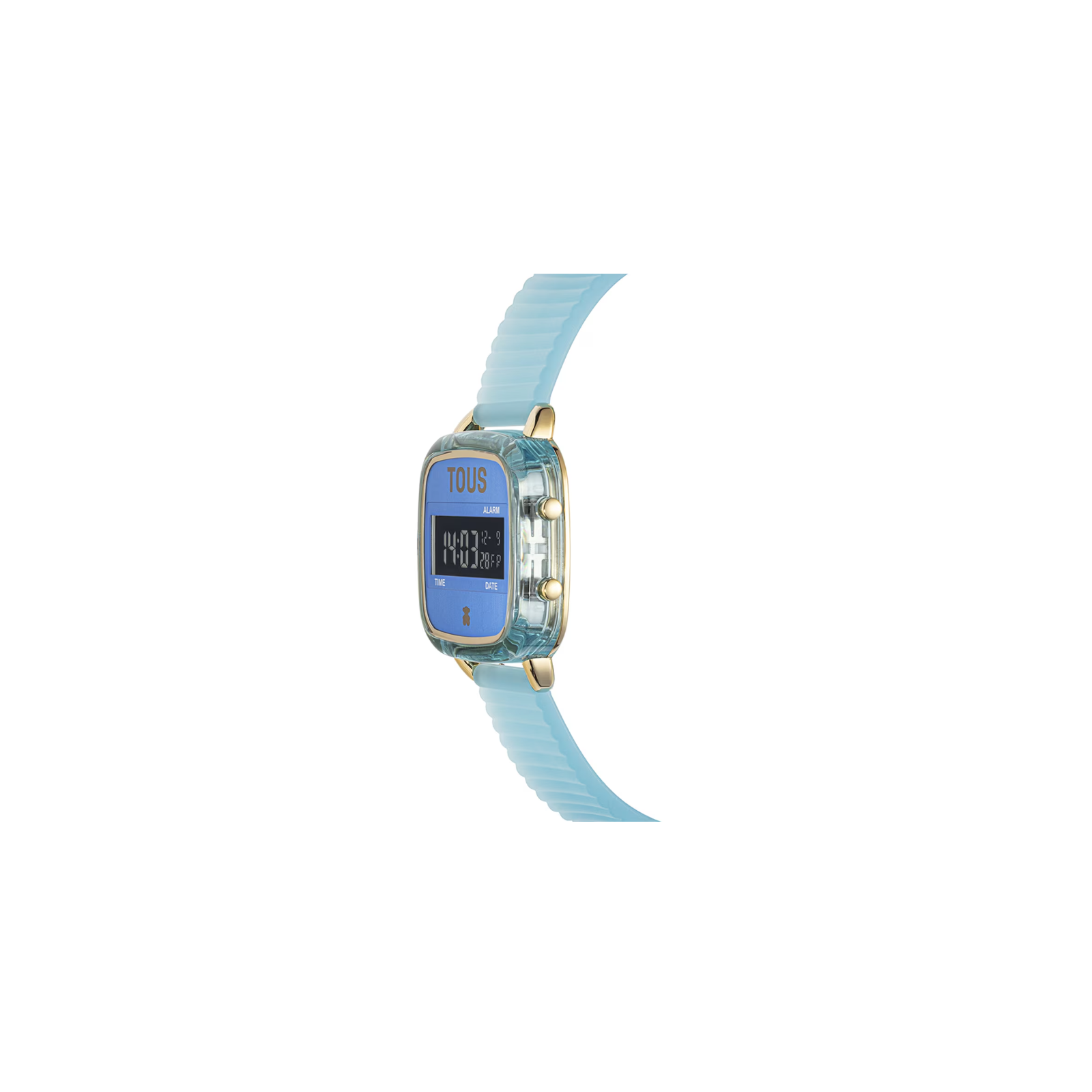 Reloj Tous digital policarbonato correa de silicona azul 200351058
