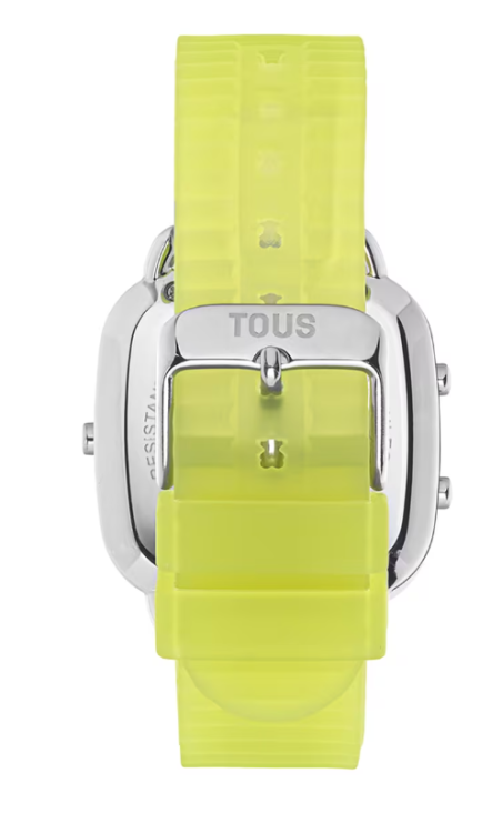 Reloj Tous digital policarbonato correa de silicona verde 200351057