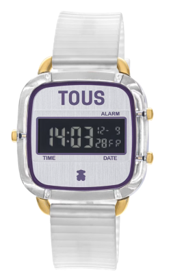 Reloj Tous digital policarbonato correa de silicona blanco 200351056